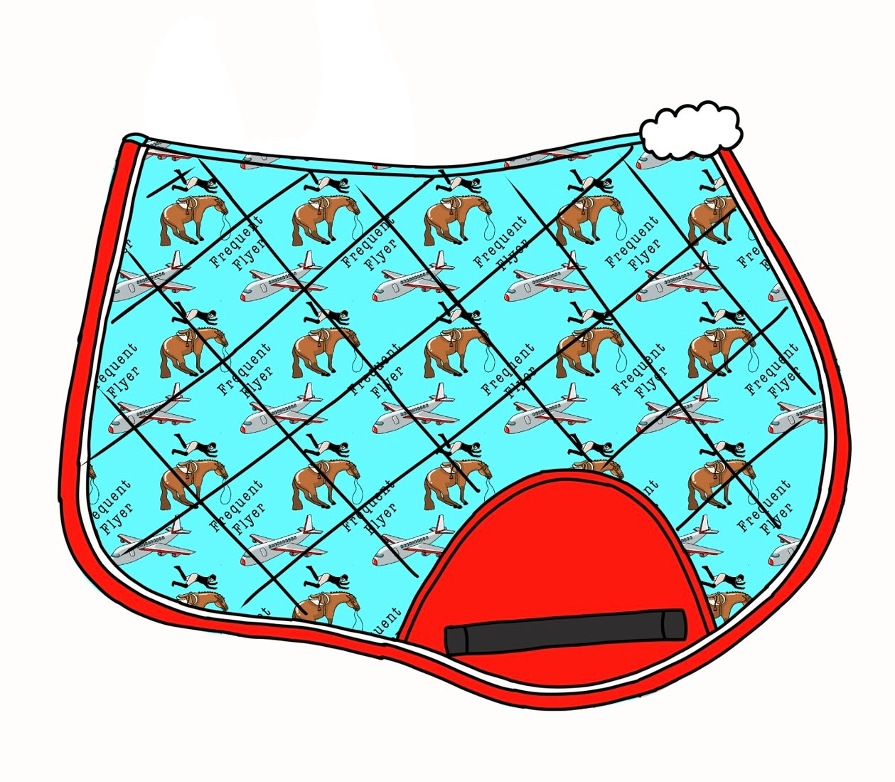 PREORDER Frequent flyer saddle pad
