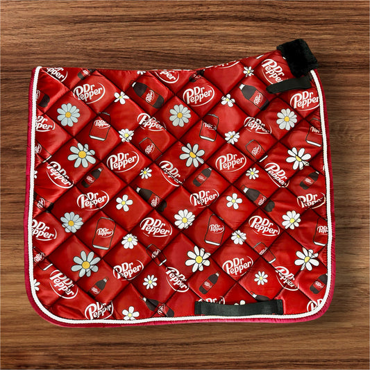 Dr Pepper dressage saddle pad