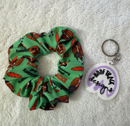 Just snacks large hair scrunchie (1pack)
