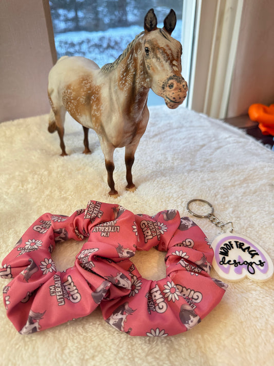 Just a girl hair scrunchie (1pack)