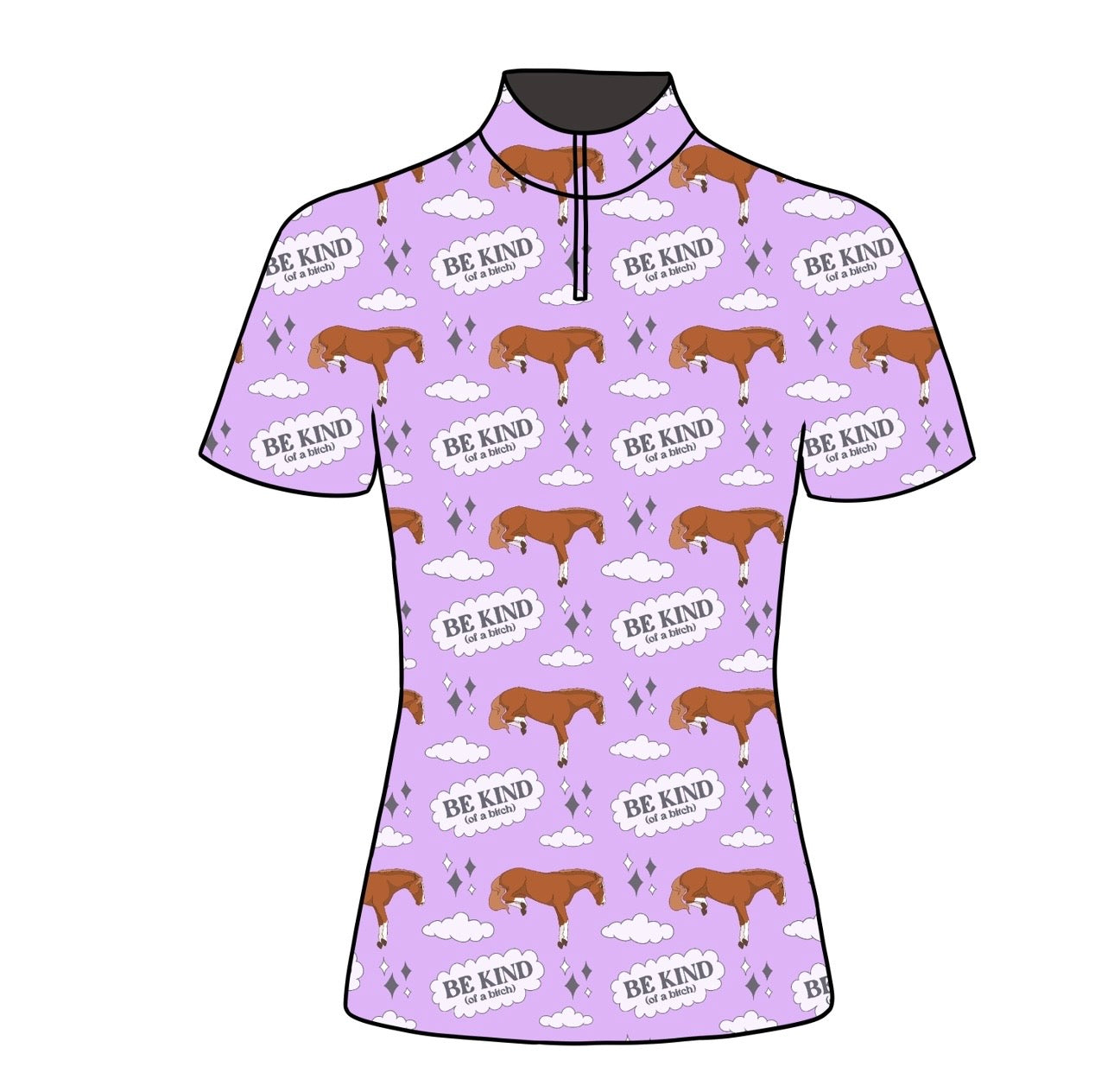 PREORDER Short sleeve kind of a B**** quarter zip