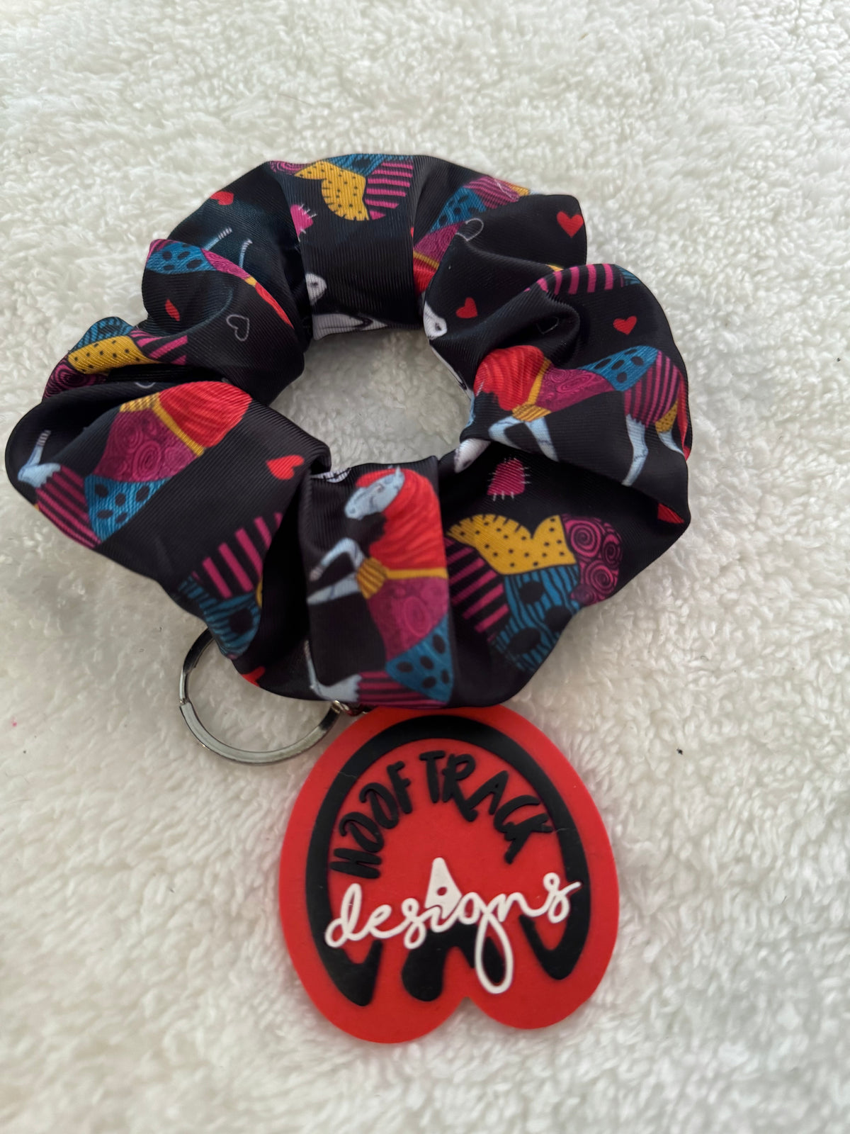 Halloween horses hair scrunchie (1pack)