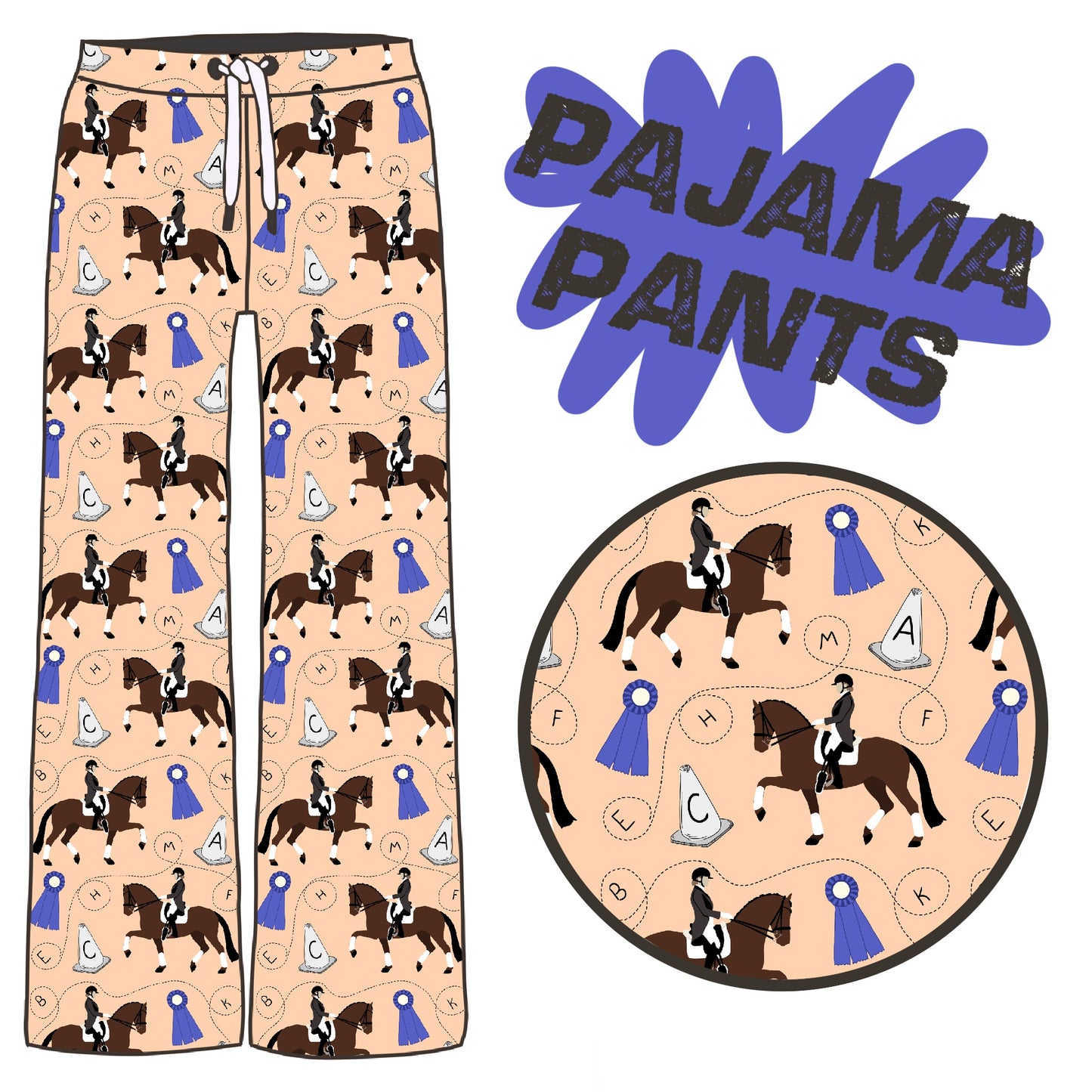 PREORDER dressage pj pants