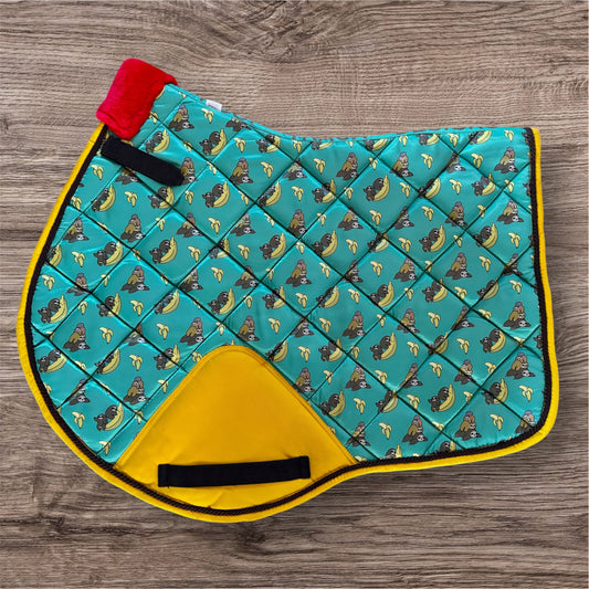 Banana sloth saddle pad