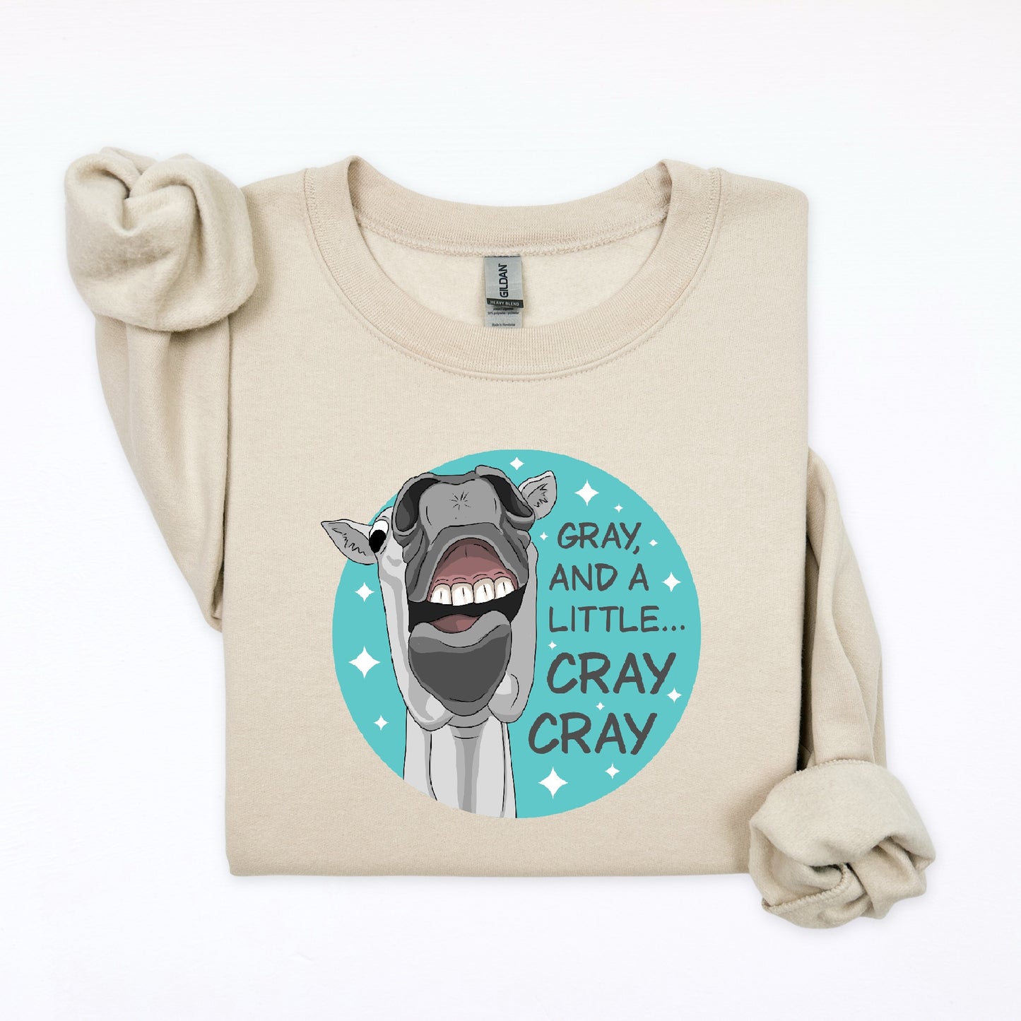 PREORDER gray and cray cray crewneck sweatshirt