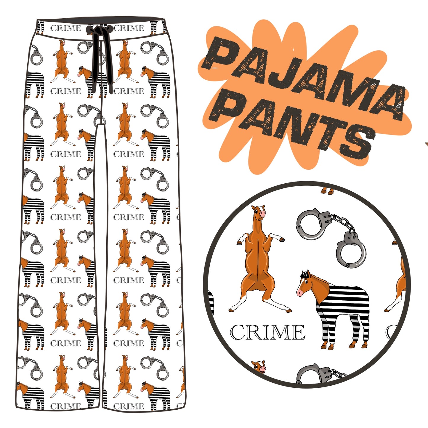PREORDER Crime PJ pants