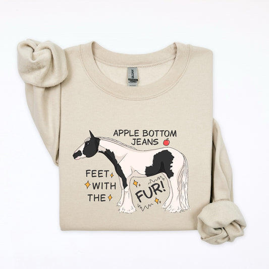 PREORDER feet with the furr crewneck sweatshirt