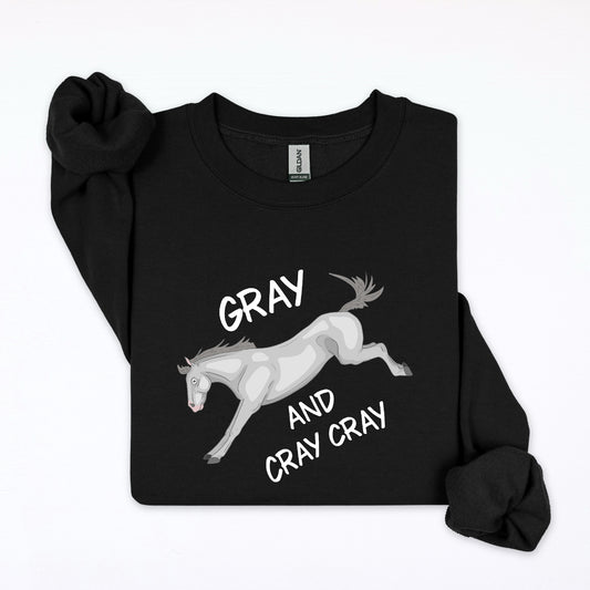 PREORDER gray and cray cray crewneck sweatshirt