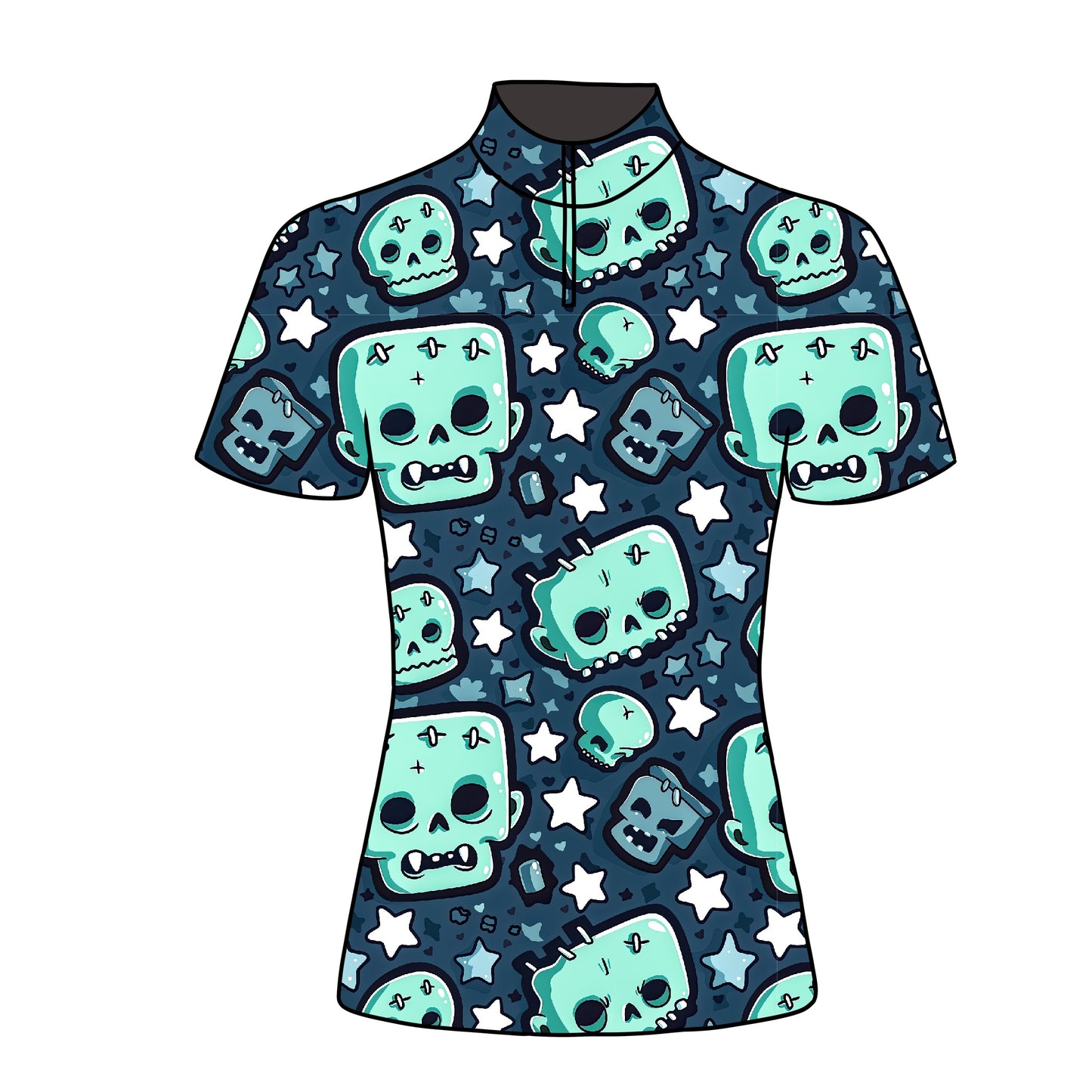 PREORDER Frankenstein short sleeve quarter zip