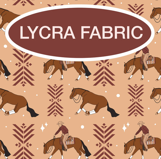 PREORDER reining Lycra (4 way stretch) fabric 1 yard PRECUT