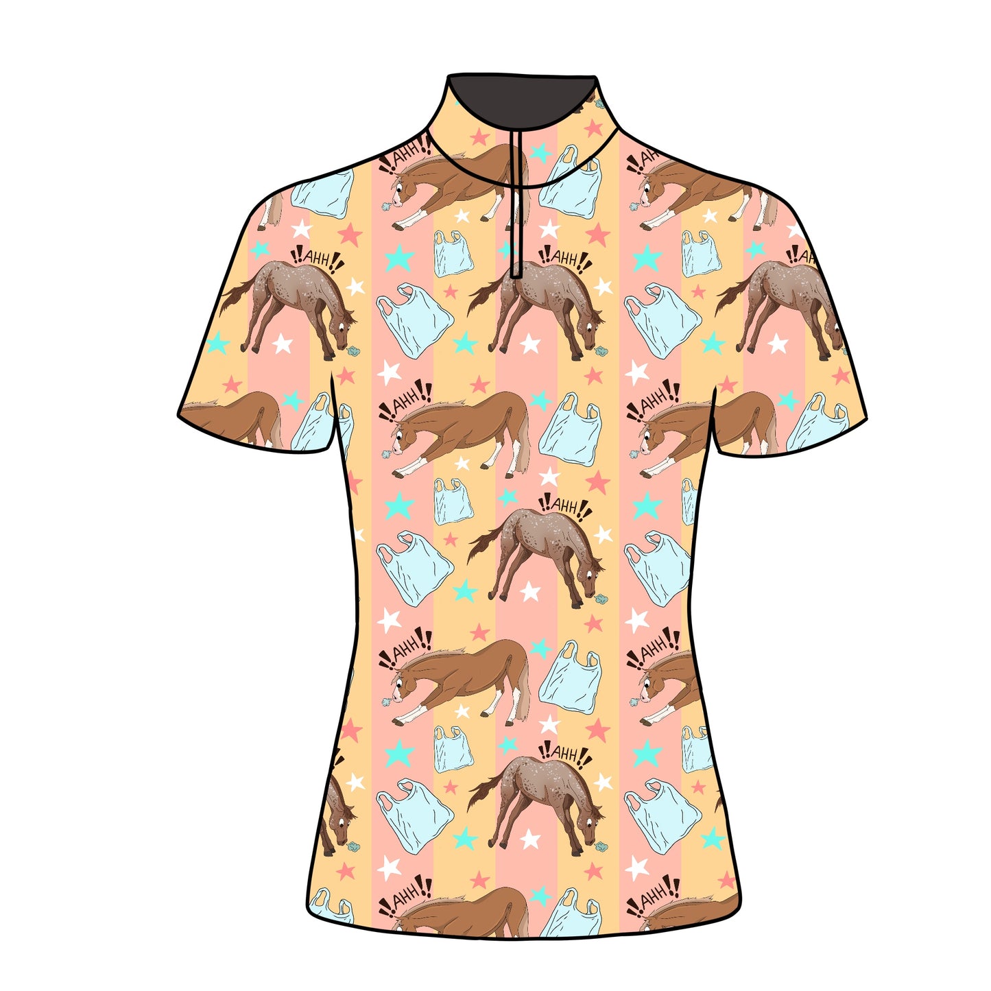 PREORDER scary bags short sleeve quarter zip
