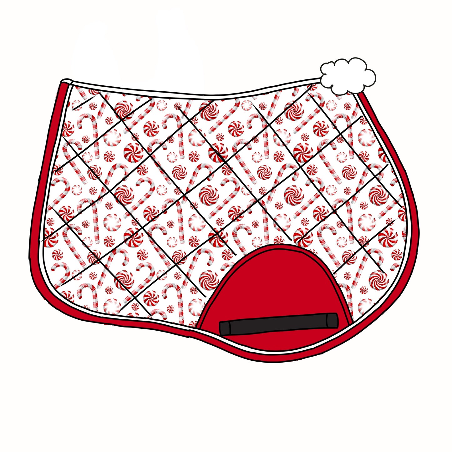PRE ORDER peppermint saddle pad jump/dressage