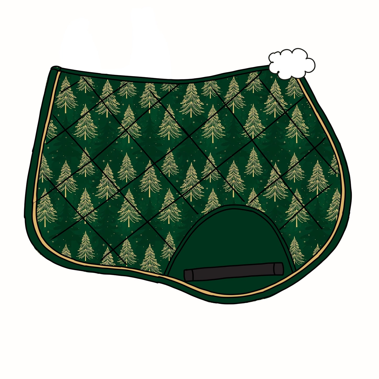 PRE ORDER green trees saddle pad jump/dressage