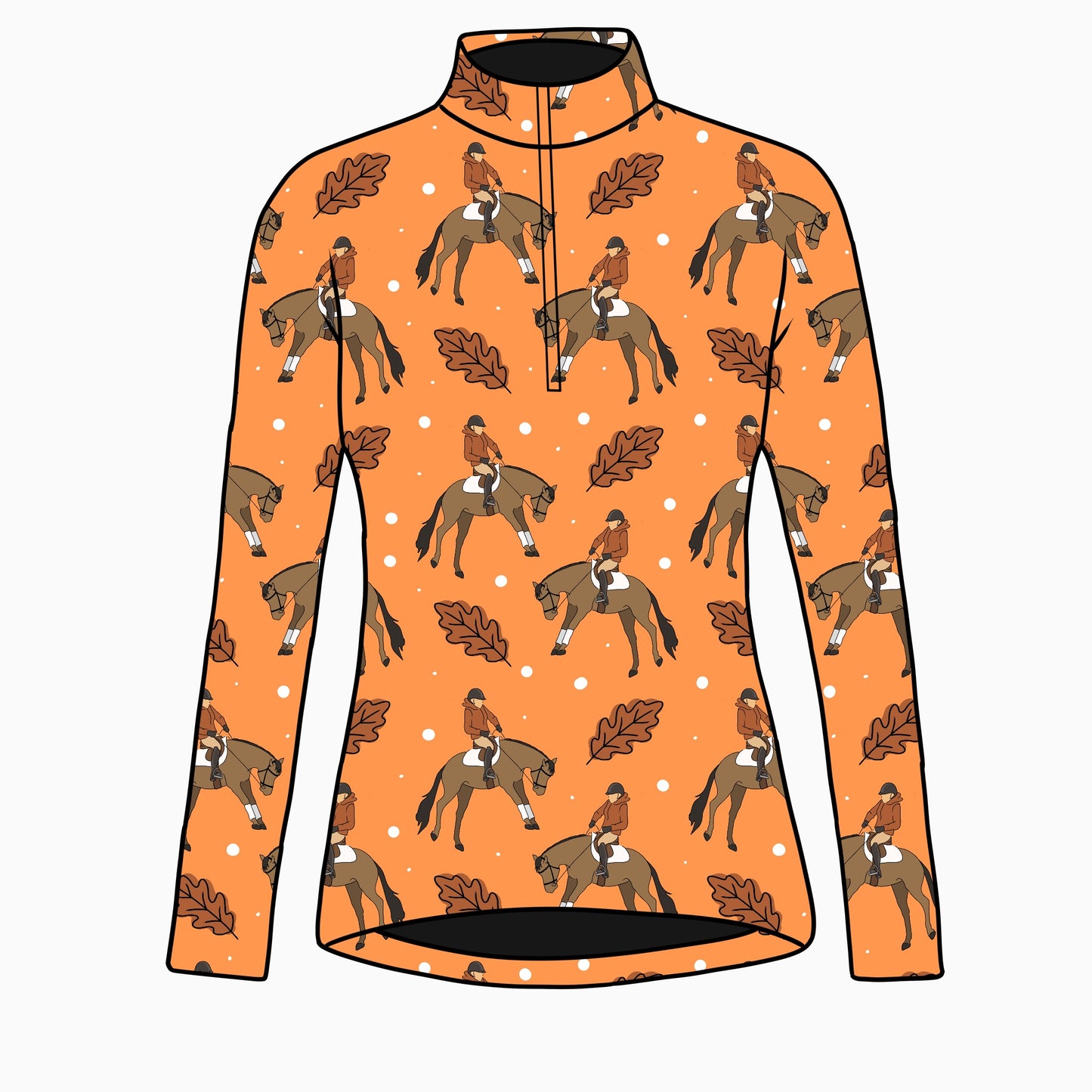 PREORDER fall leaves long sleeve quarter zip