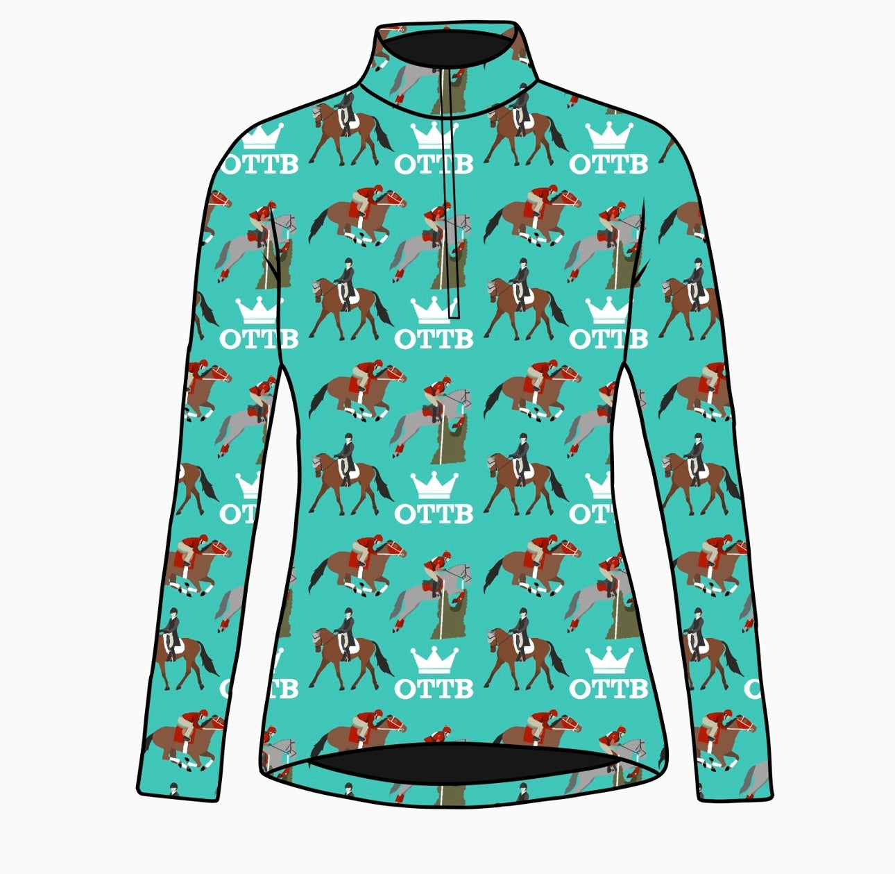 PREORDER OTTB long sleeve quarter zip