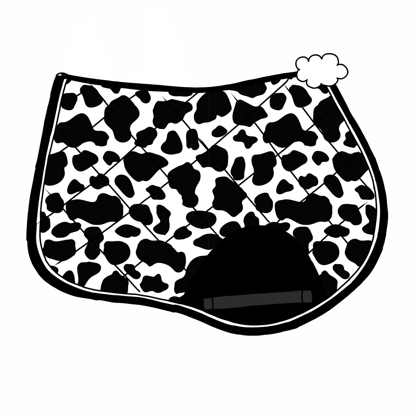 PRE ORDER cow print saddle pad jump/dressage