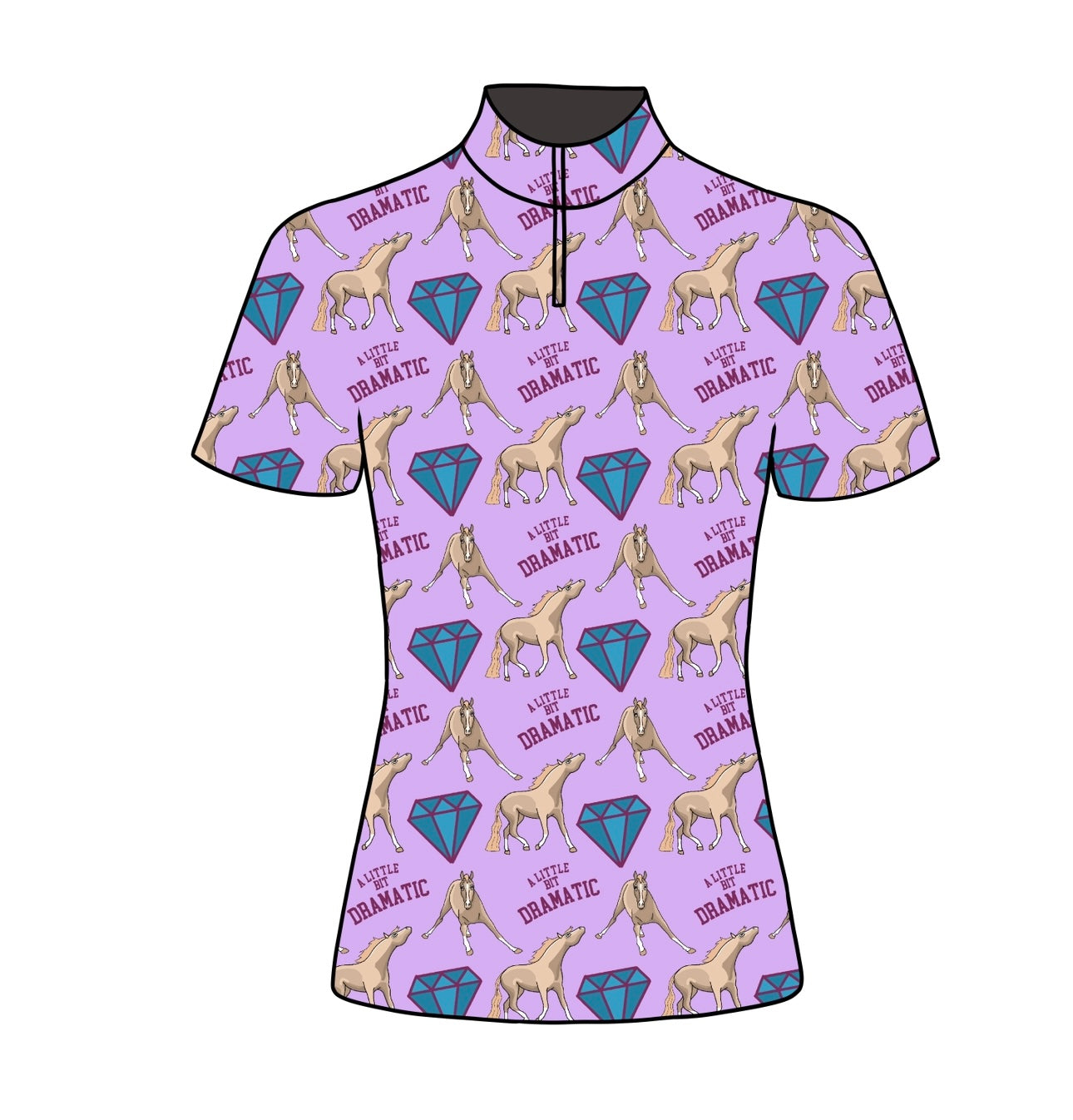 PREORDER Dramatic short sleeve quarter zip