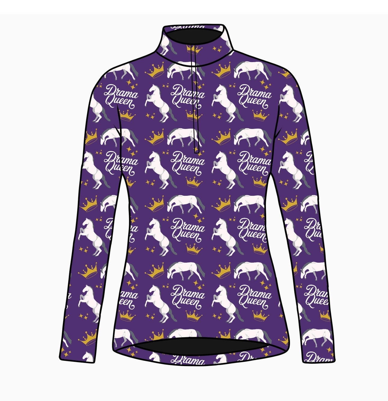 PREORDER Drama queen long sleeve quarter zip