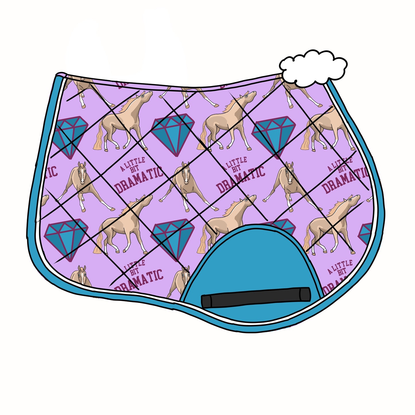 PREORDER Dramatic saddle pad jump/dressage
