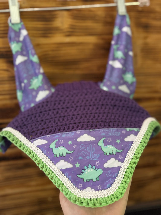 Purple dino bonnet