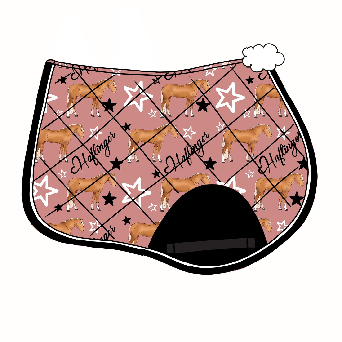 PREORDER haflinger saddle pad
