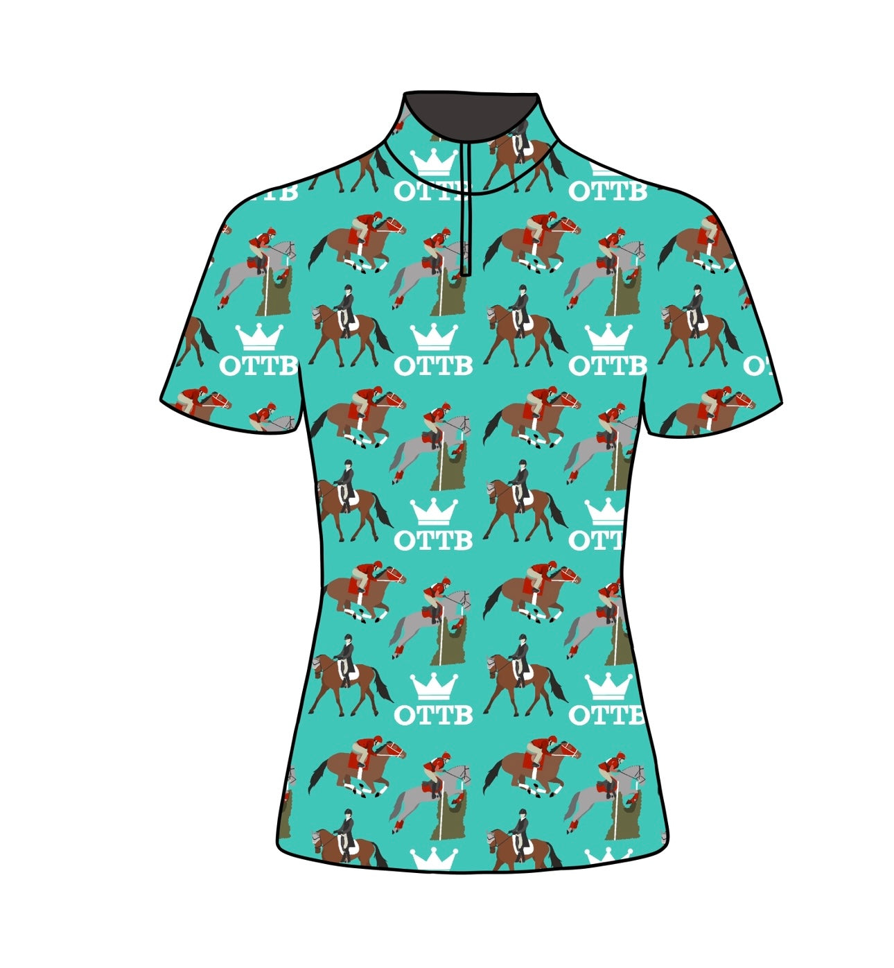 PREORDER OTTB short sleeve quarter zip