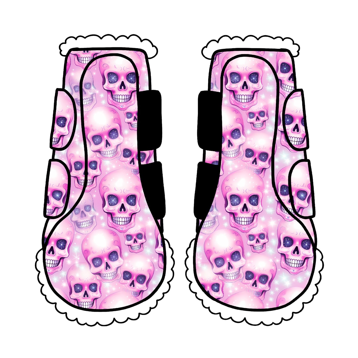 PREORDER pastel skulls boots
