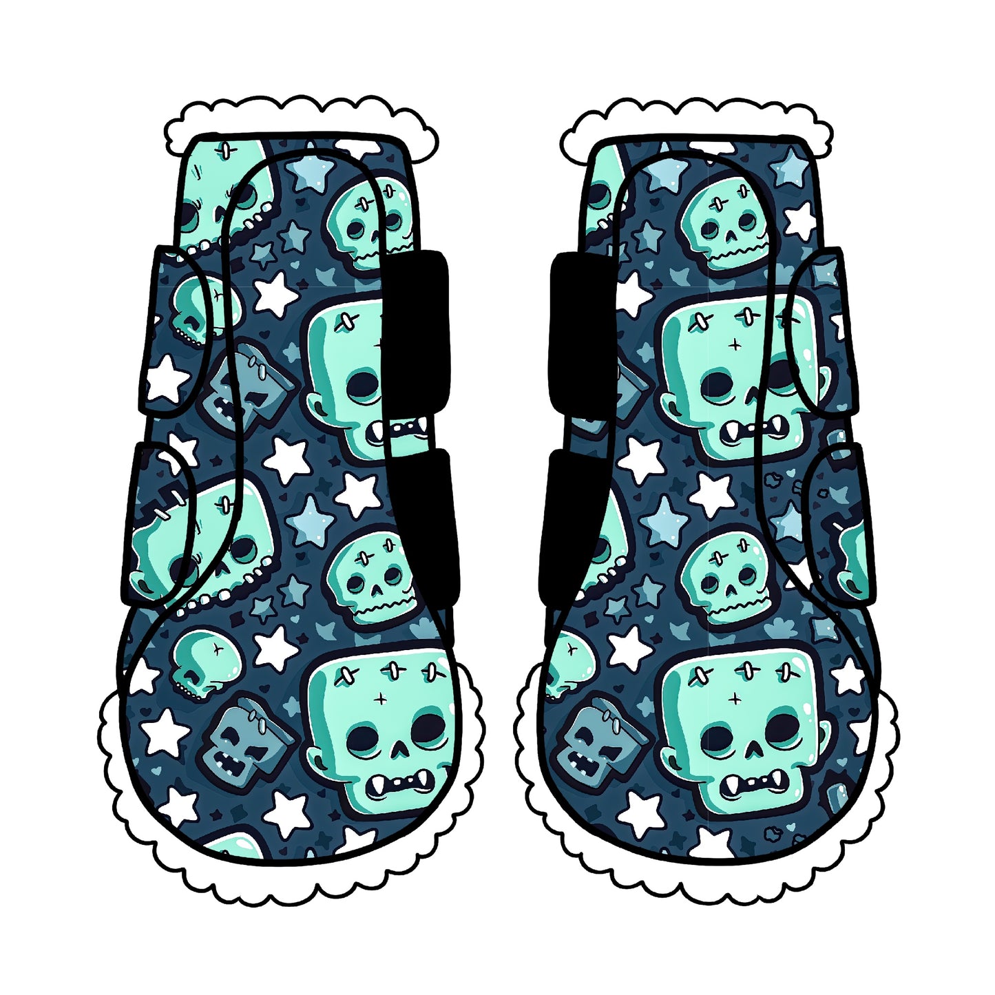 PREORDER Frankenstein skull boots