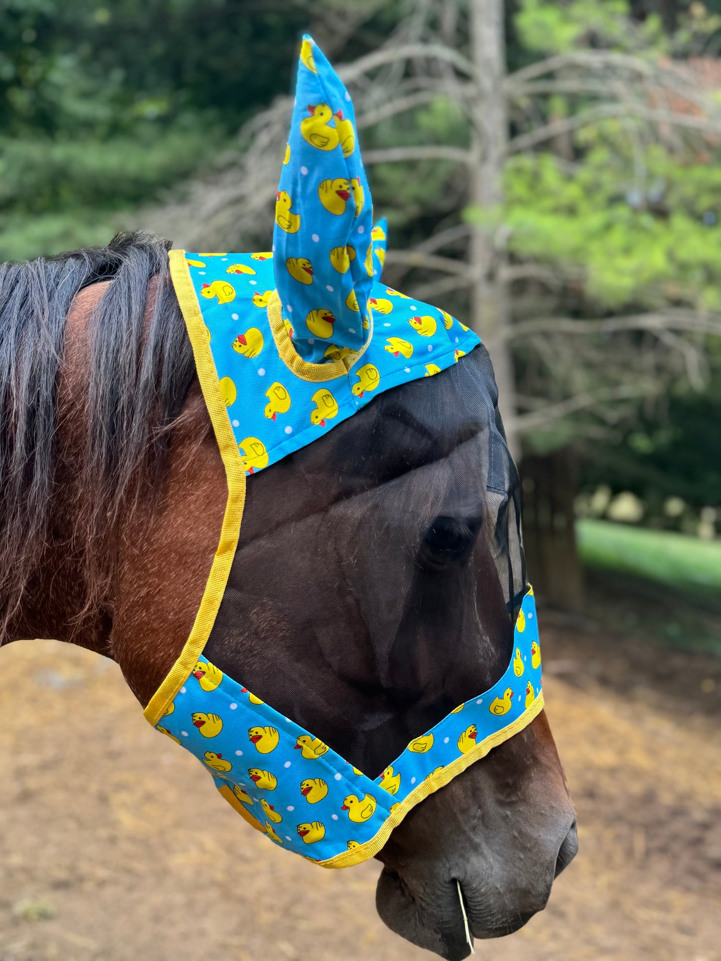 Rubber duck fly mask