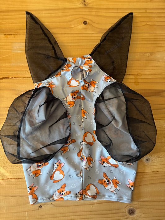 Corgi Lycra fly mask