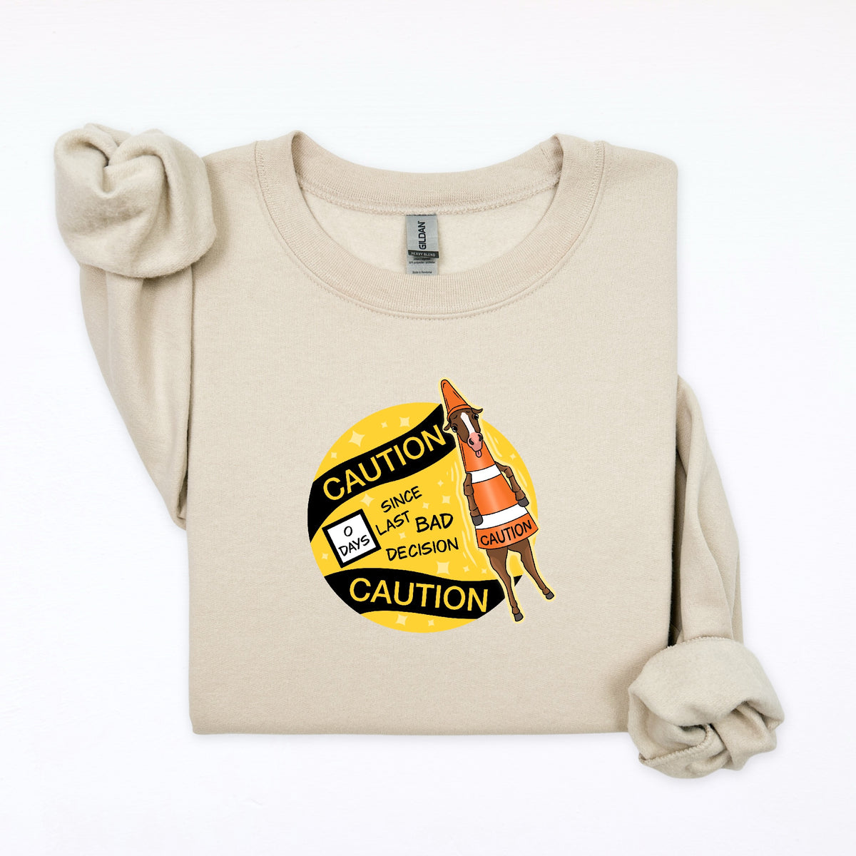 PREORDER 0 days since last bad decision crewneck sweatshirt