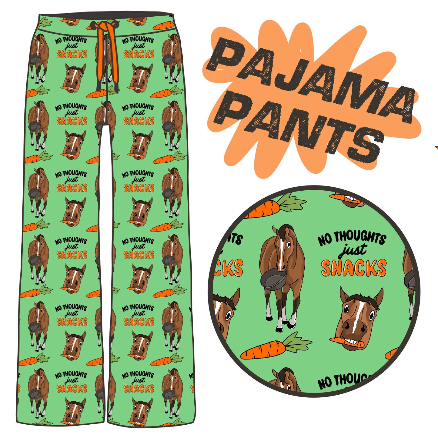 PREORDER Just snacks pJ pants
