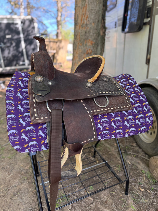 Drama queen western saddle pad COVER
