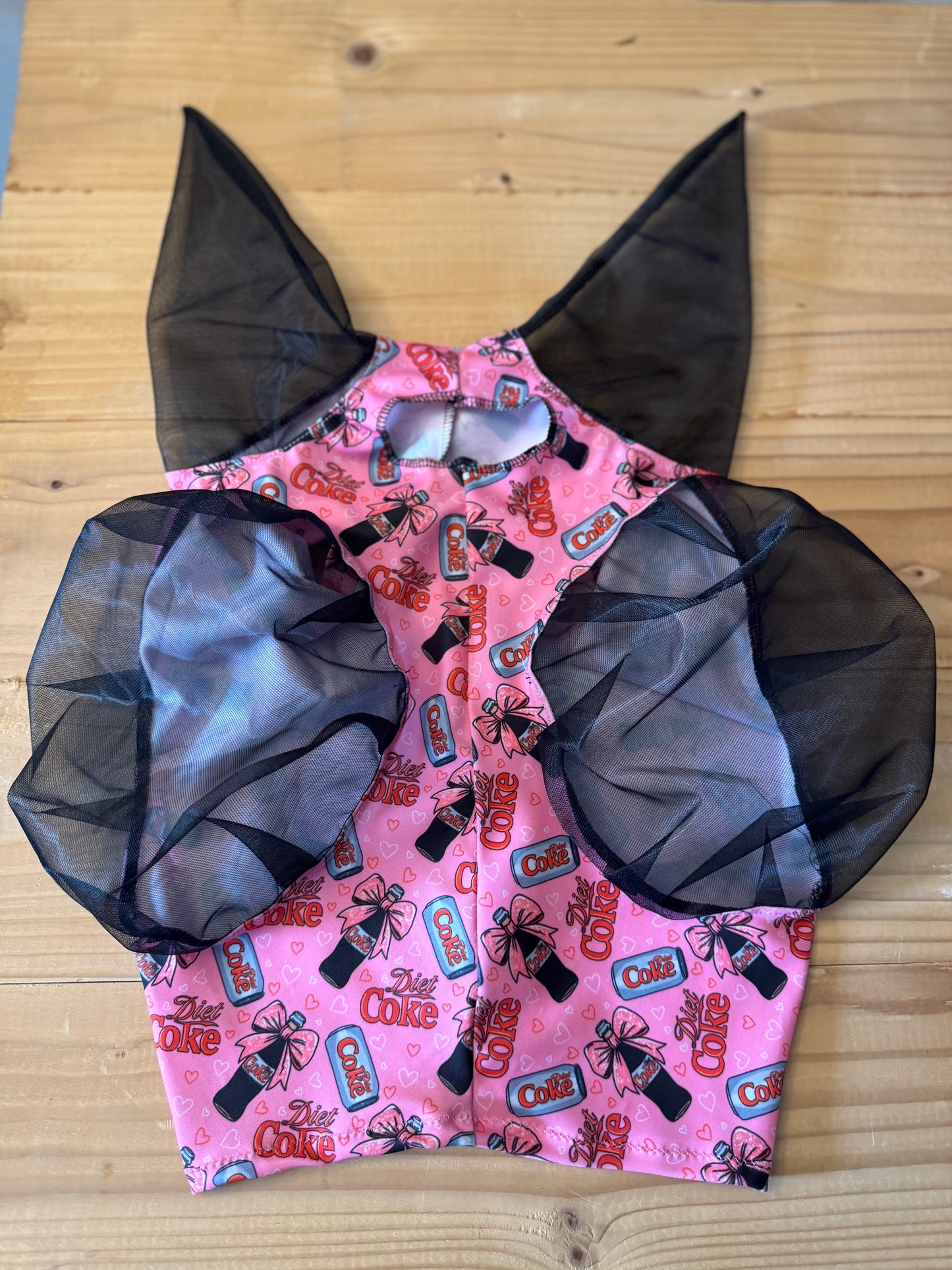 Diet Coke Lycra fly mask