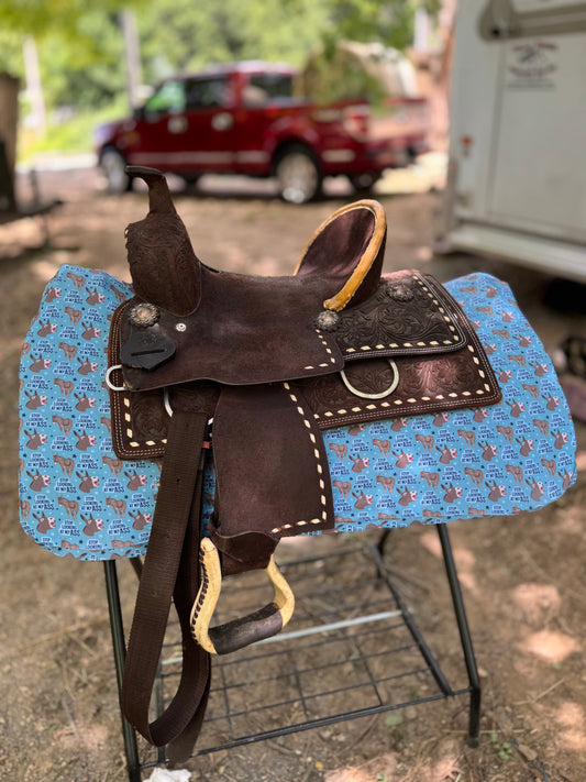 Donkey western saddle pad COVER
