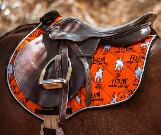 Feelin extra spooky saddle pad