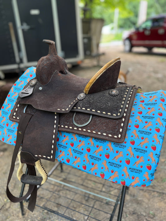 Twat waffle western saddle pad COVER