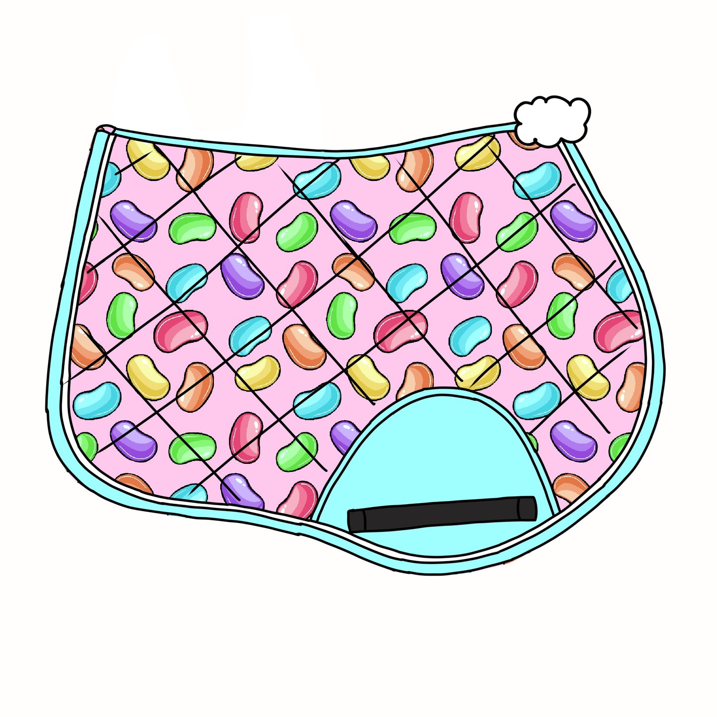 PREORDER jelly bean saddle pad