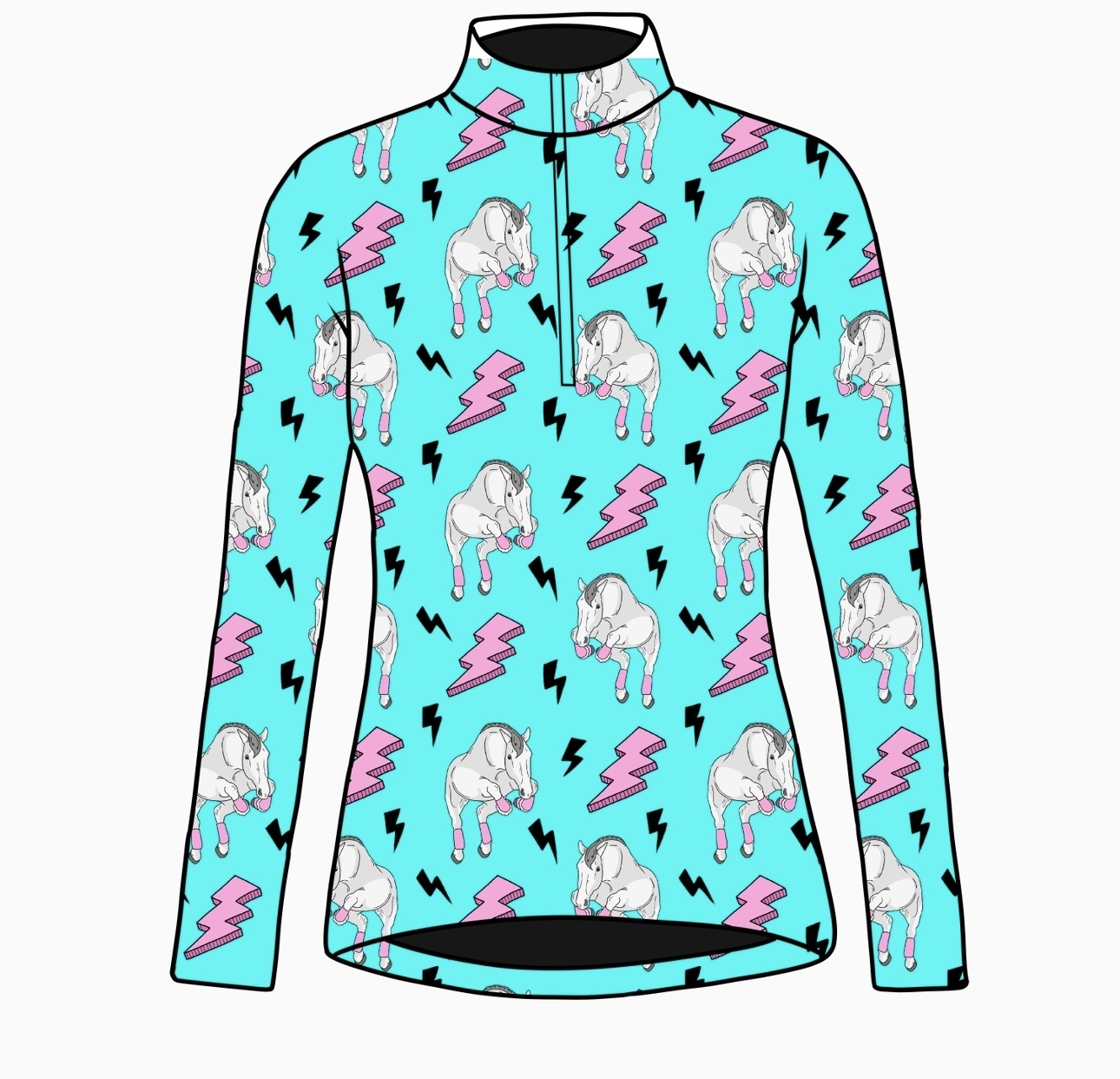 PREORDER lightning jumper long sleeve quarter zip
