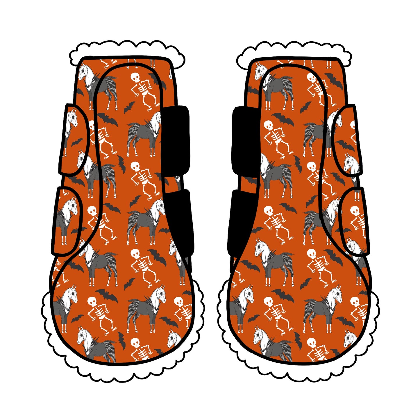 PREORDER Halloween skeletons boots