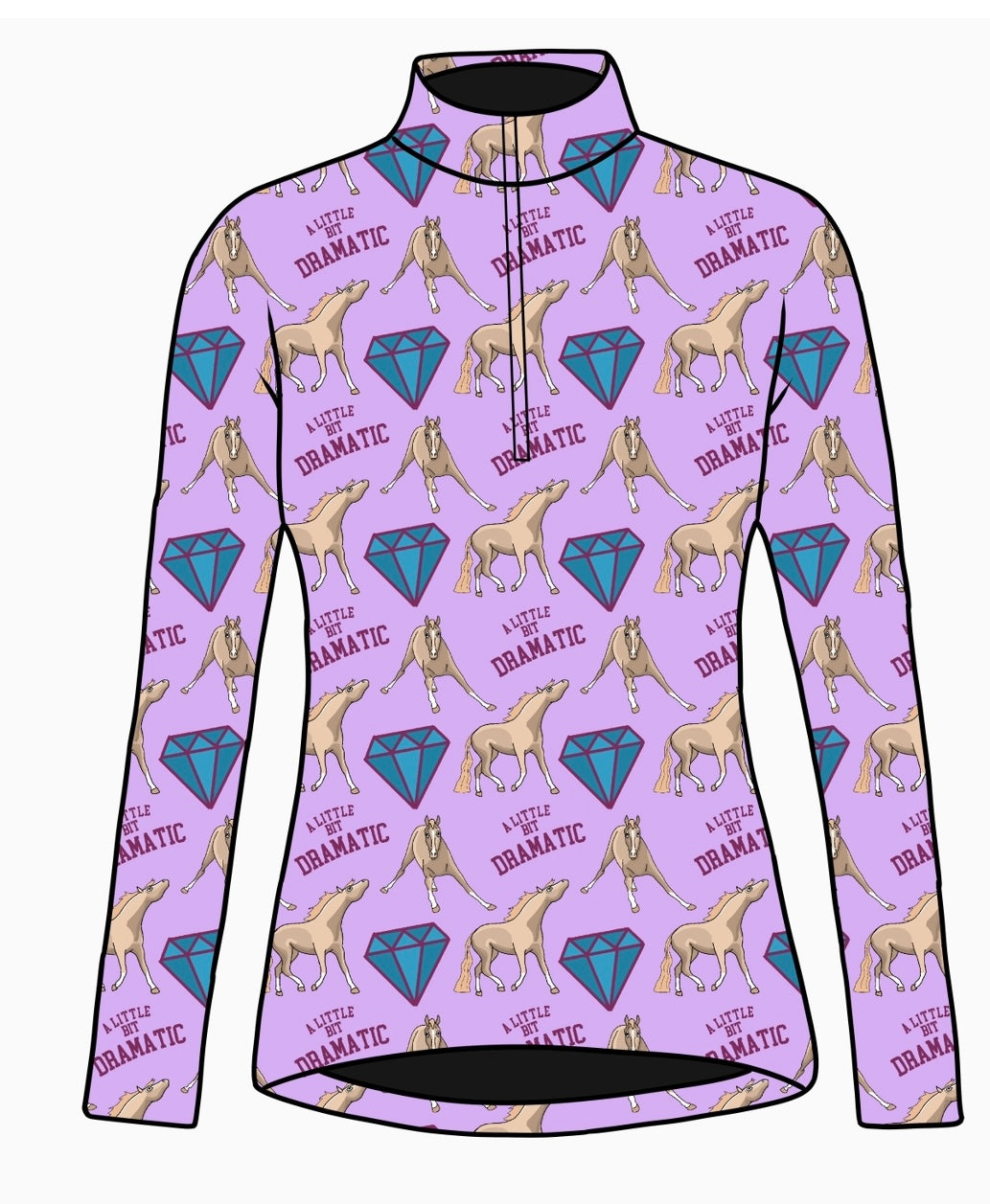 PREORDER Dramatic long sleeve quarter zip