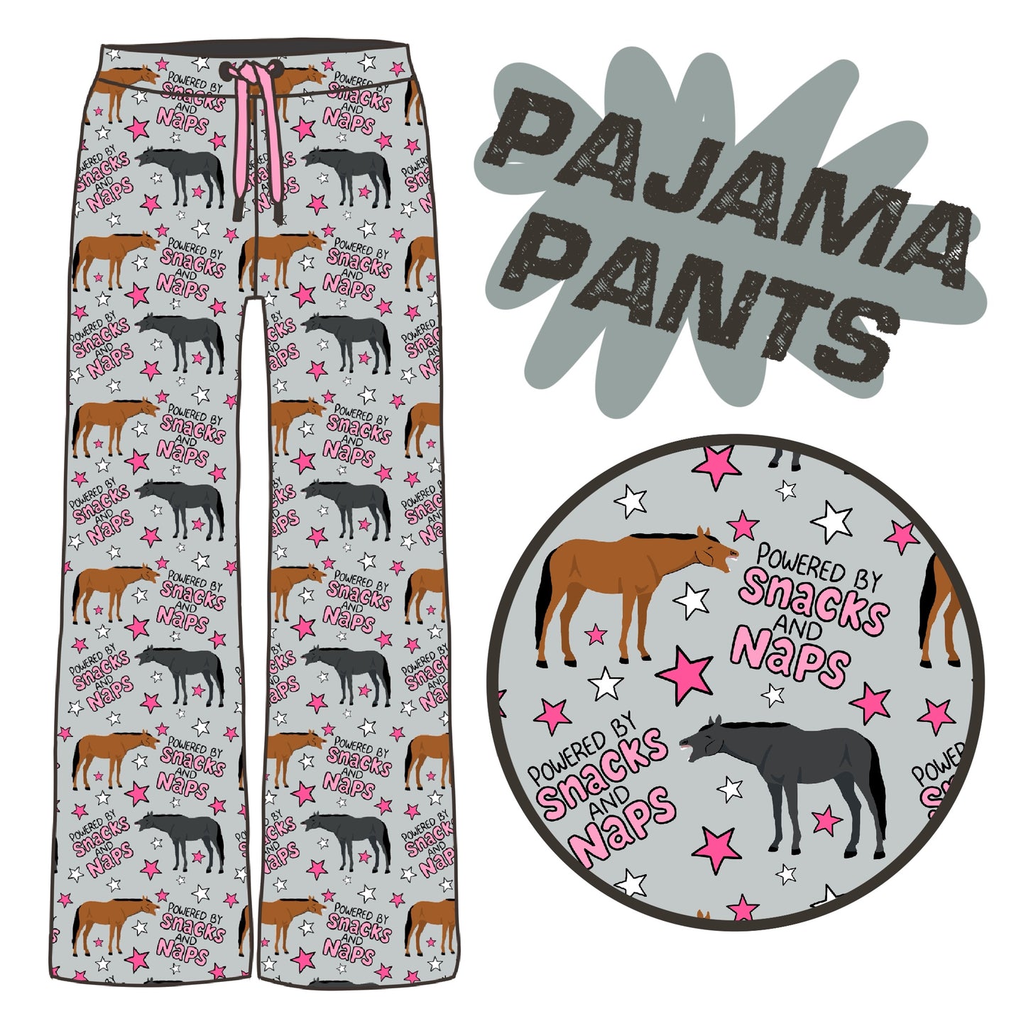 PREORDER Naps and snack pj pants