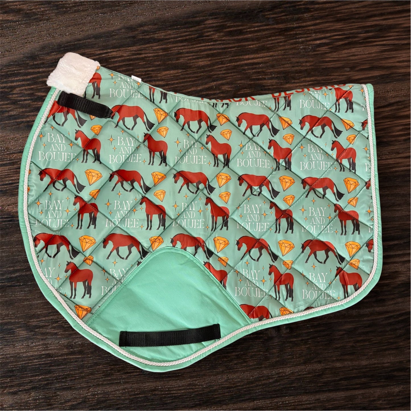 PREORDER bay and boujee saddle pad