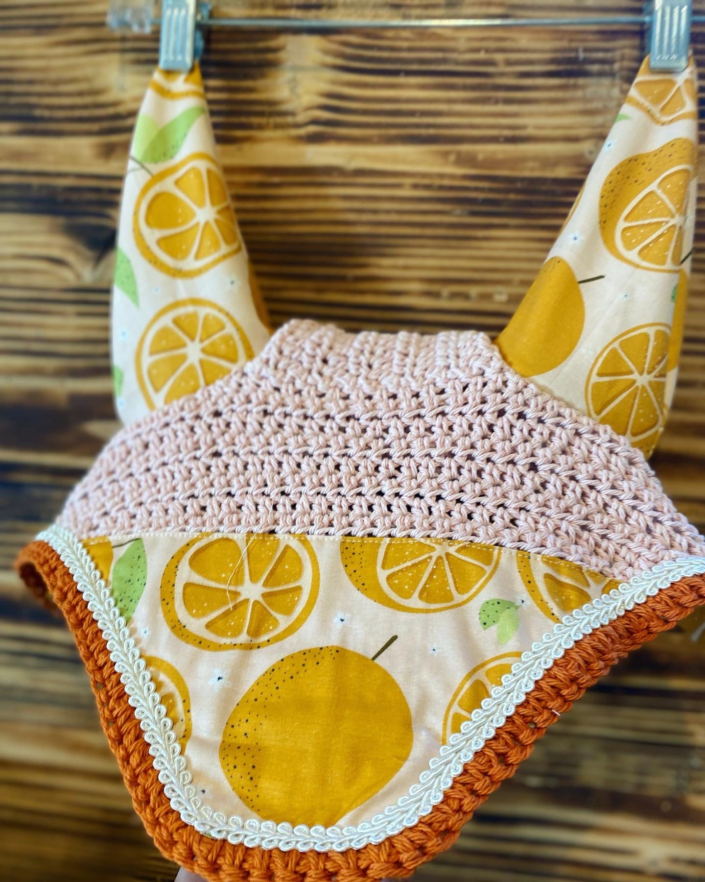 Orange fly bonnet